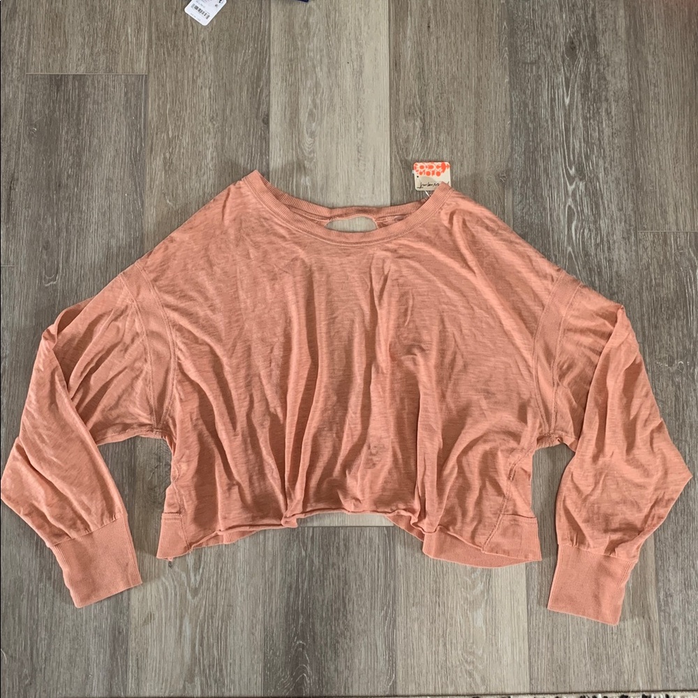 FP MOVEMENT My Time Layer Long Sleeve Petal Dusty Rose Pink Taupe NWT - Picture 4 of 8